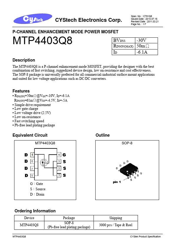 MTP4403Q8