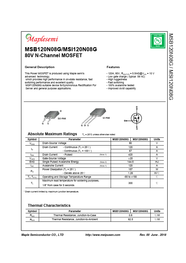 MSB120N08G