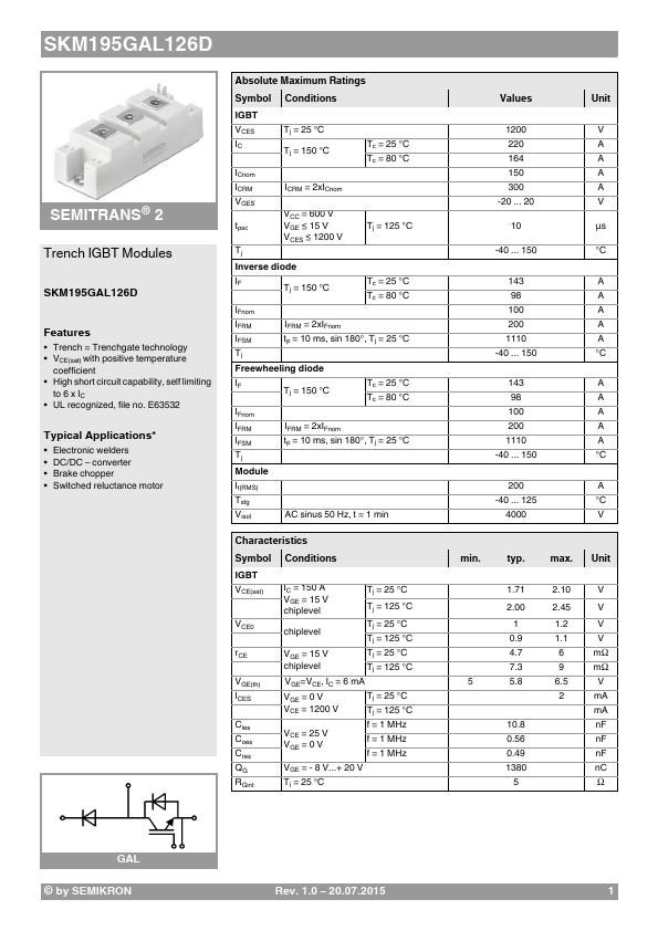 SKM195GAL126D