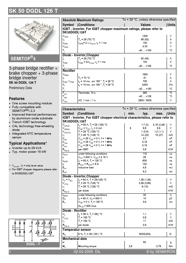 SK50DGDL126T