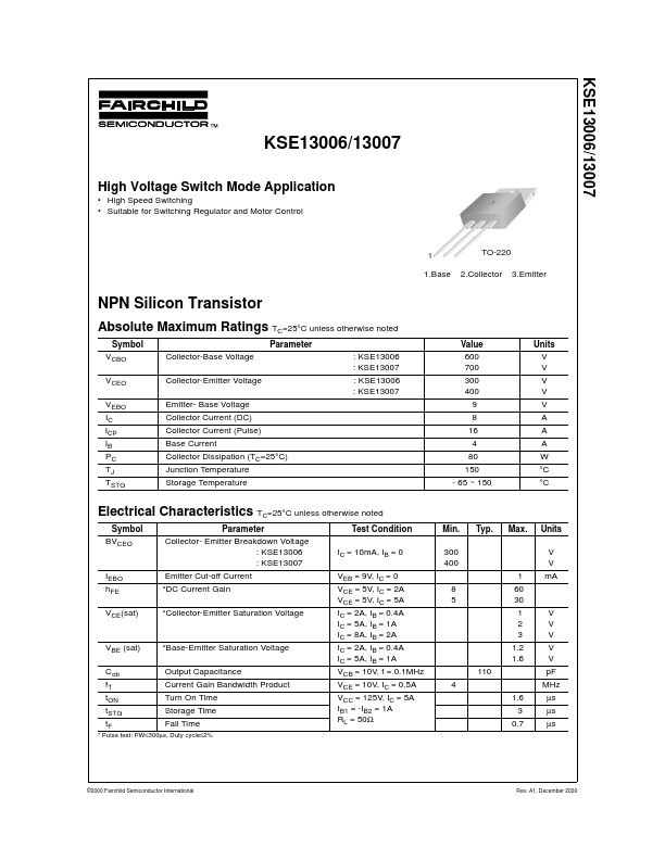 KSE13007