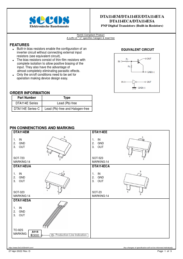 DTA114ECA