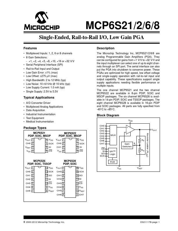 MCP6S26