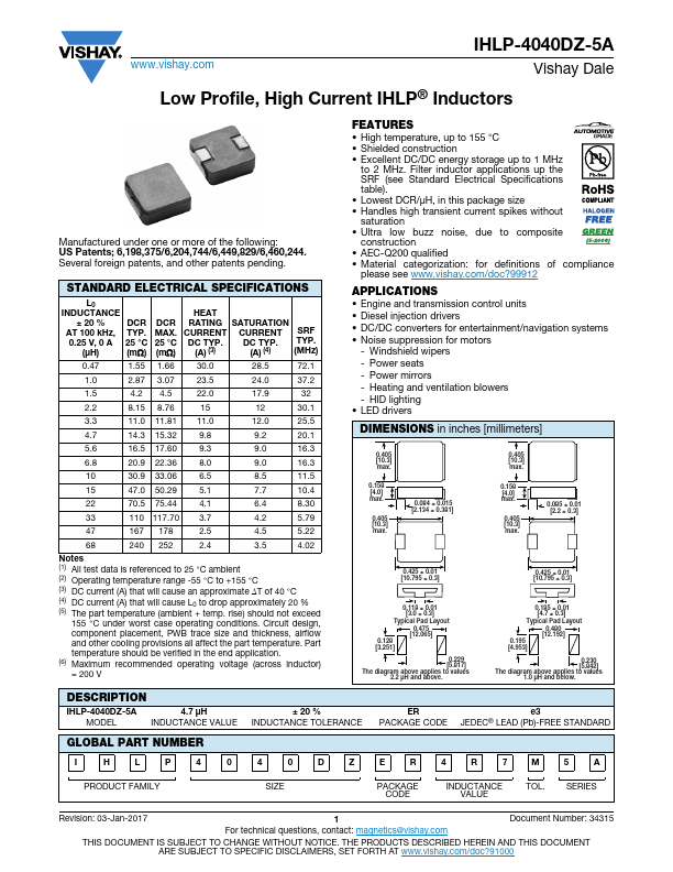 IHLP-4040DZ-5A