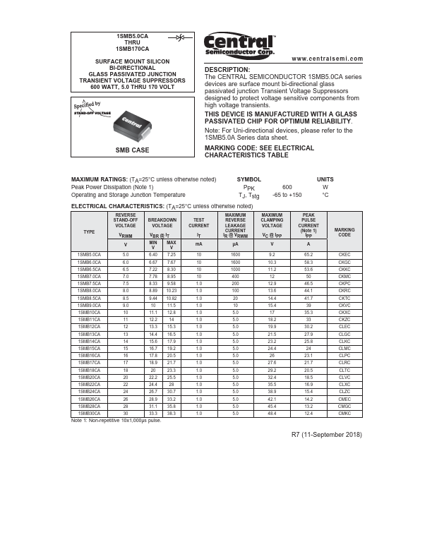 1SMB100CA