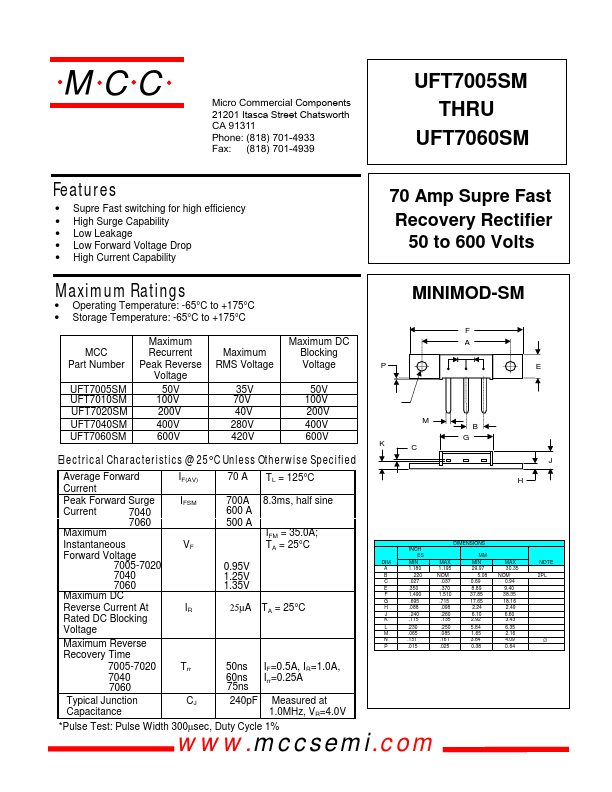 UFT7005SM