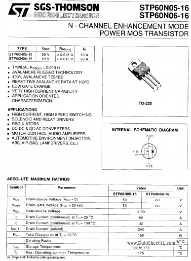 STP60N05-16