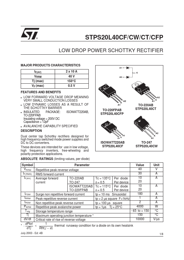 STPS20L40CF