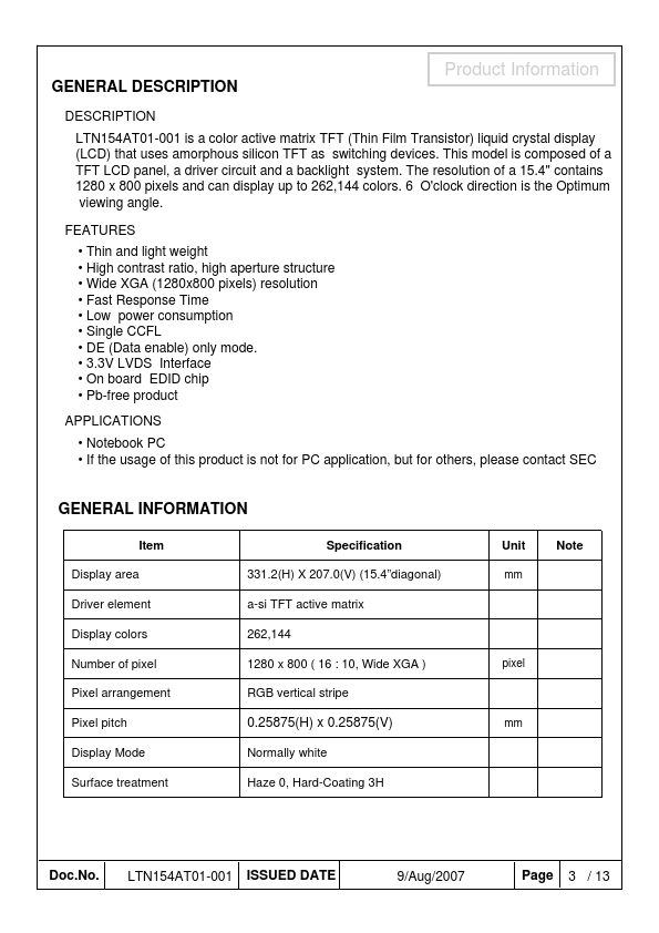 LTN154AT01-001