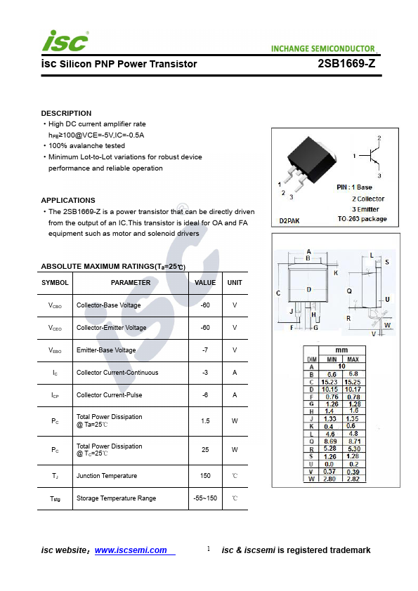 2SB1669-Z