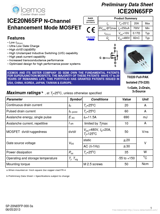 ICE20N65FP