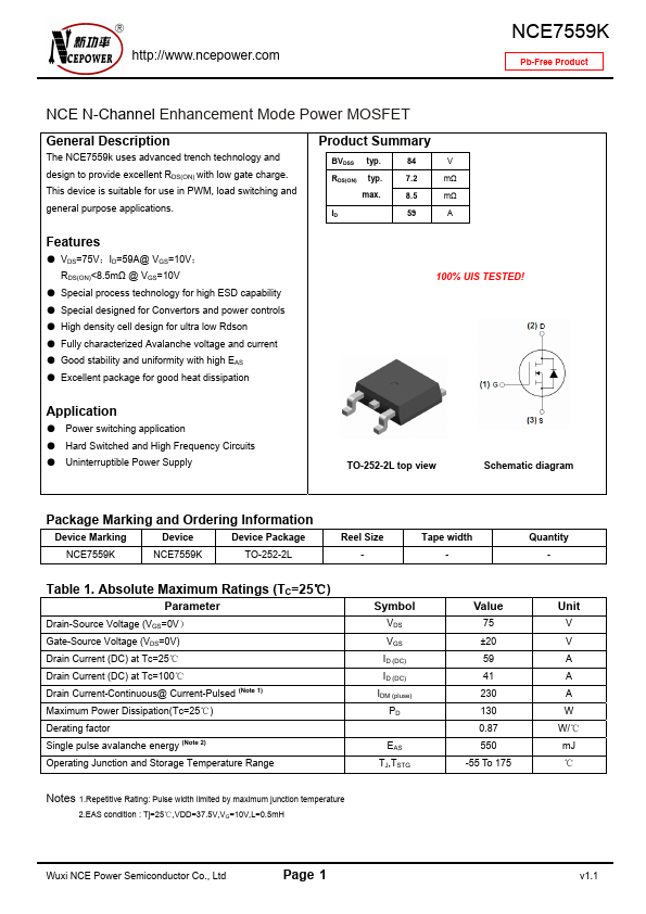 NCE7559K