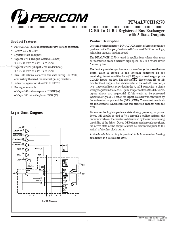 PI74ALVCH16270