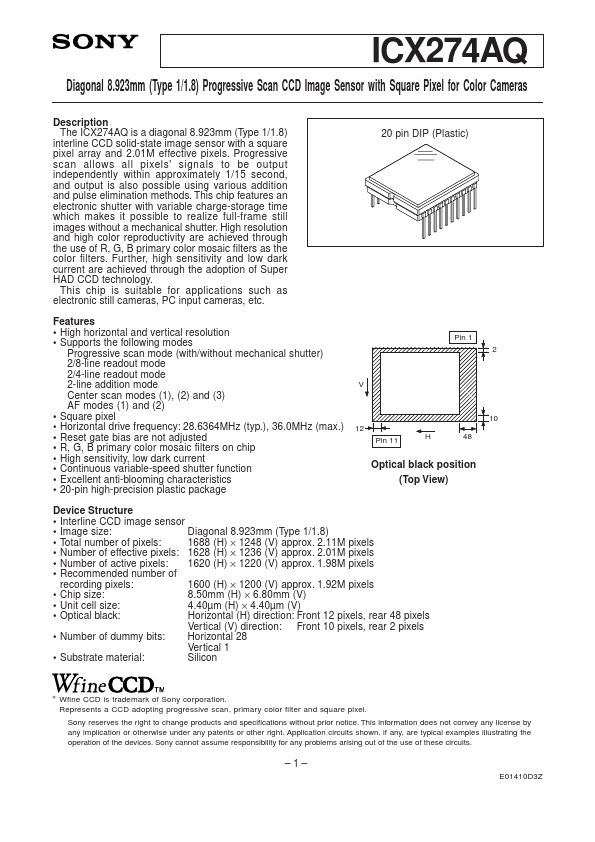 ICX274AQ