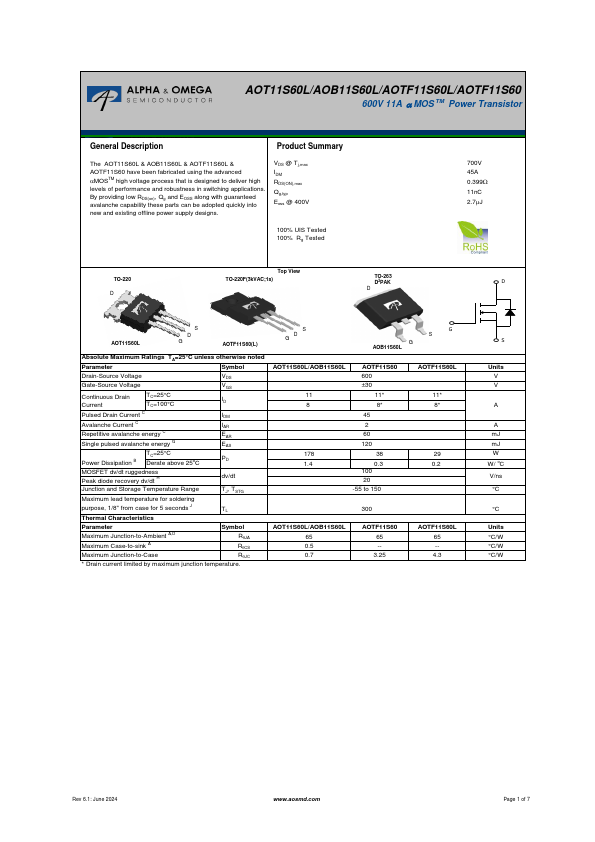 AOB11S60L