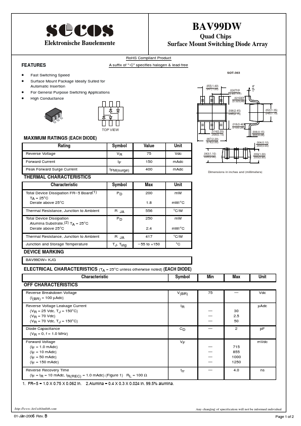 BAV99DW