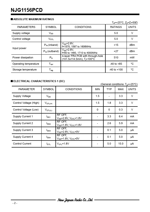 NJG1156PCD