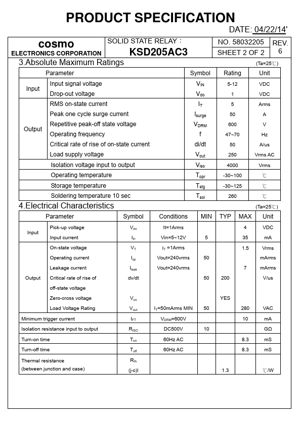 KSD205AC3