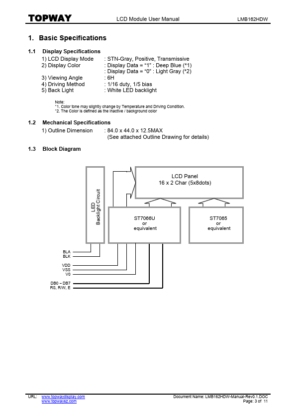 LMB162HDW