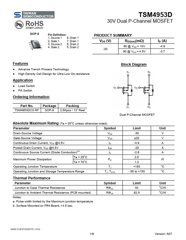 TSM4953D