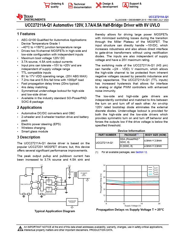 UCC27211A-Q1