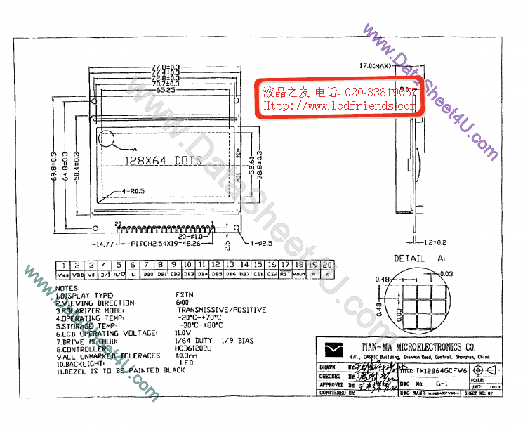 TM12864GCFW6