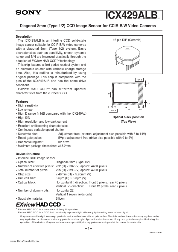 ICX429ALB