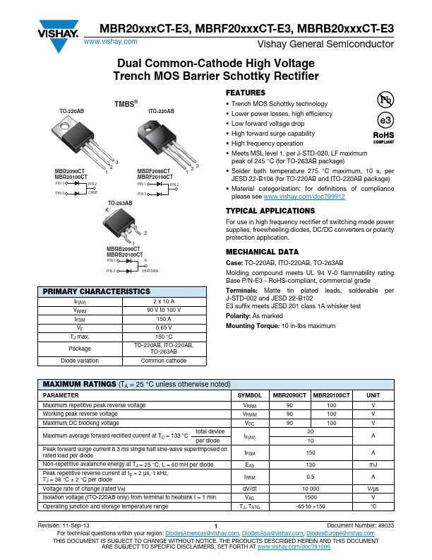 MBRF2090CT-E3