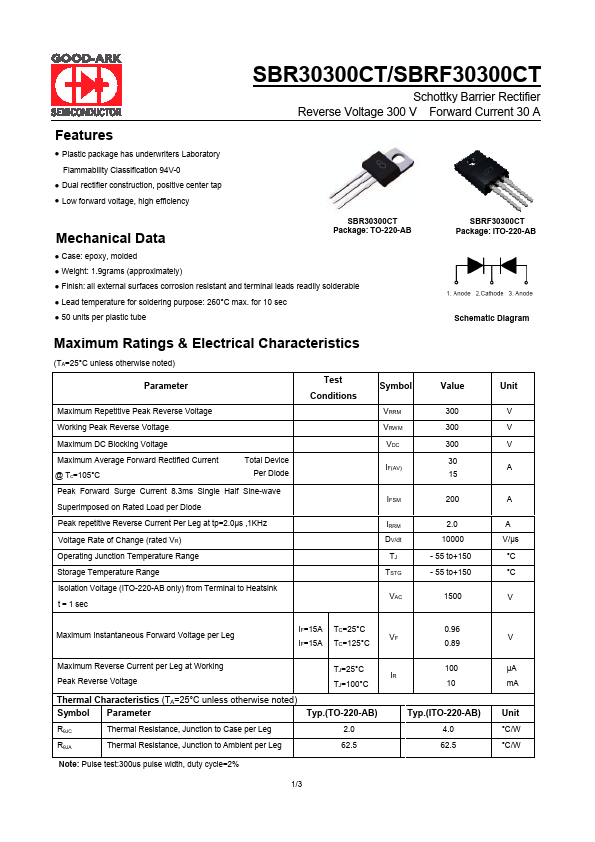 SBR30300CT