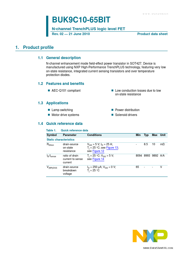 BUK9C10-65BIT