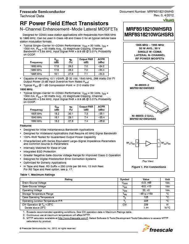 MRF8S18210WGHSR3