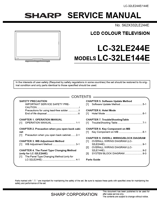 LC-32LE244E