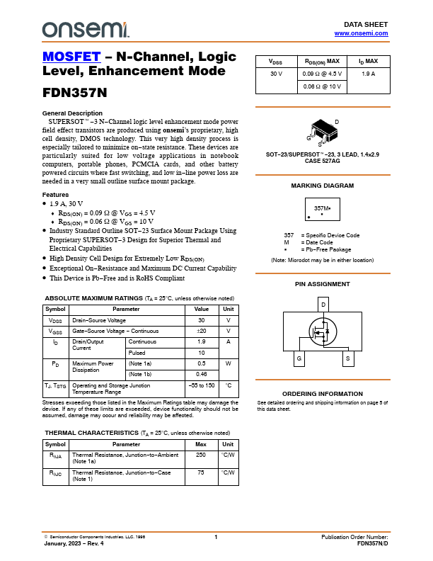 FDN357N