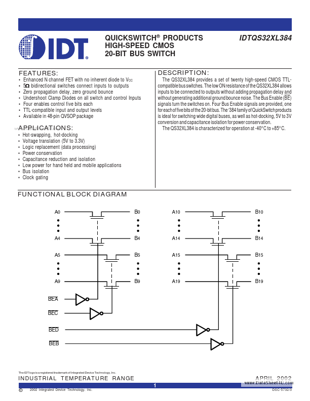 IDTQS32XL384