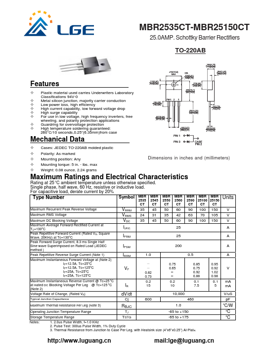 MBR25150CT