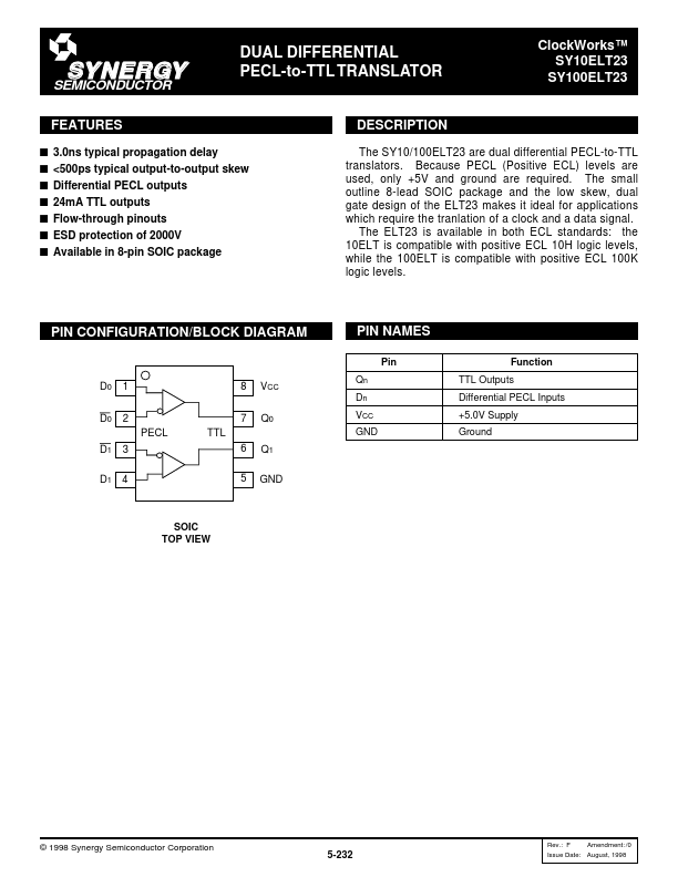 SY100ELT23