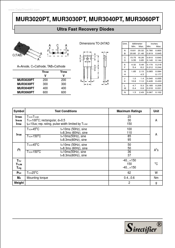 MUR3030PT