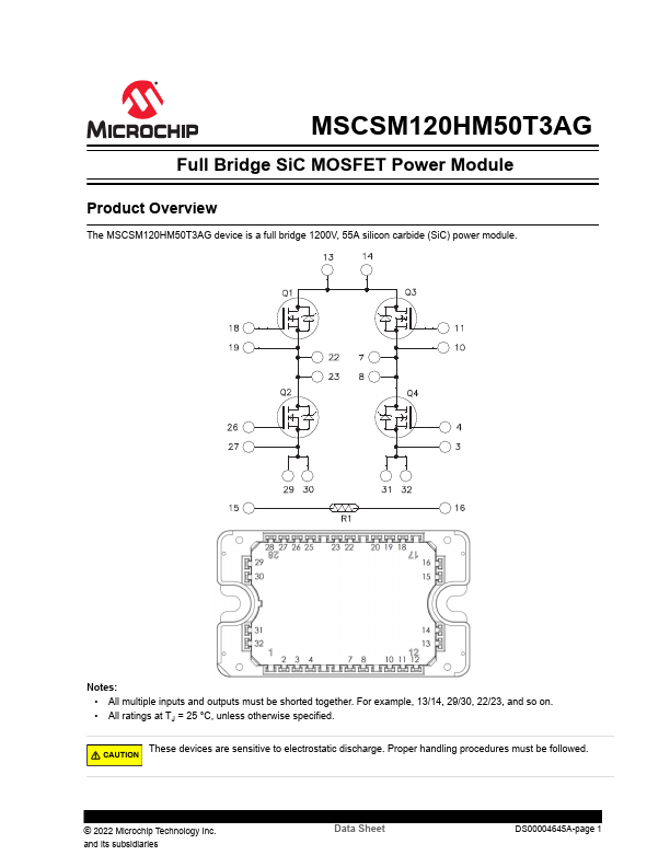 MSCSM120HM50T3AG