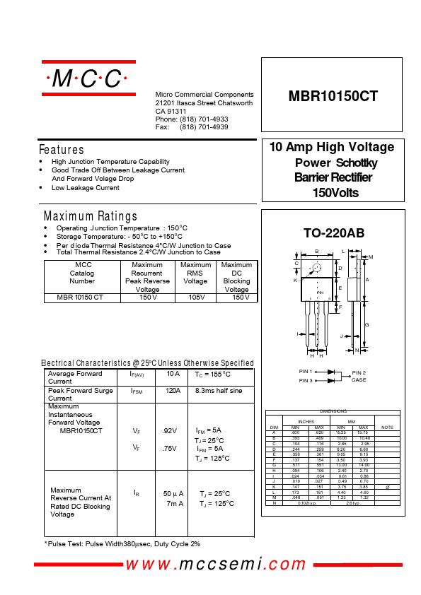 MBR10150CT