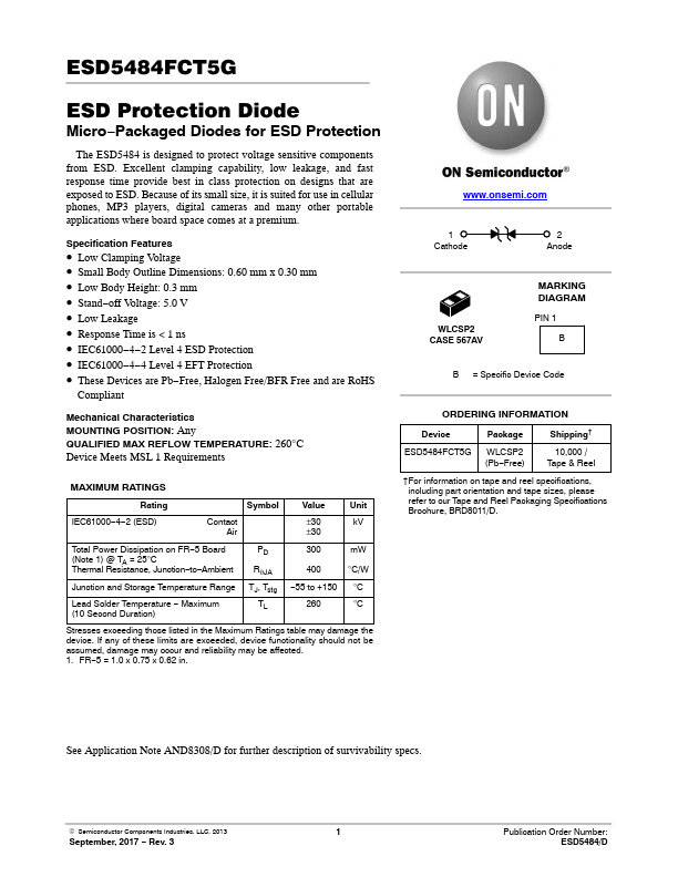 ESD5484FCT5G