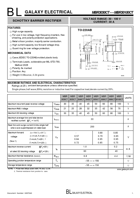 MBR3030CT