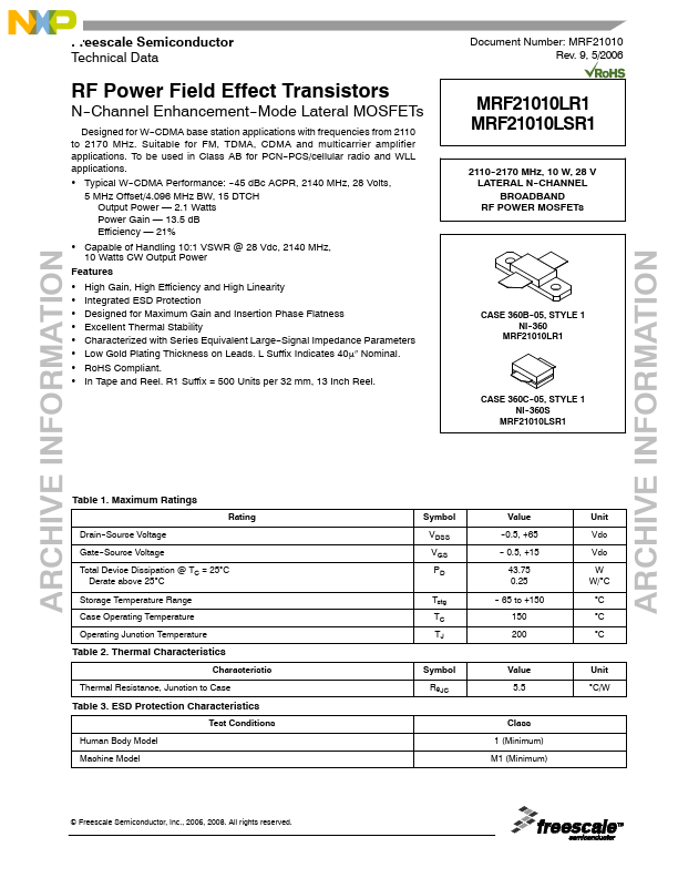 MRF21010LSR1