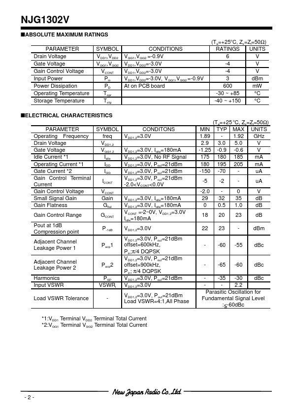 NJG1302V