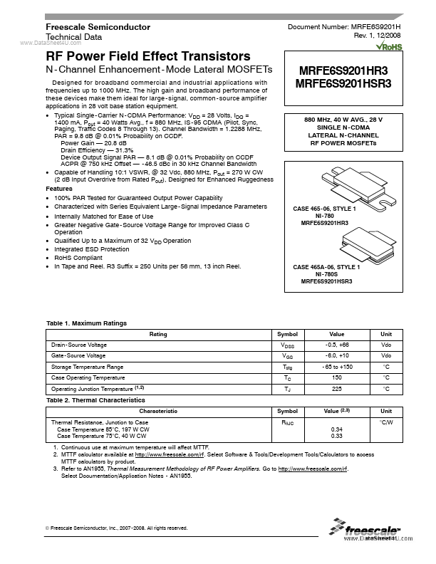 MRFE6S9201HSR3