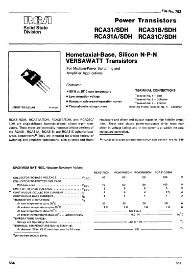 RCA31-SDH