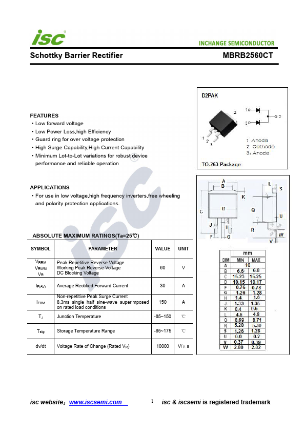 MBRB2560CT