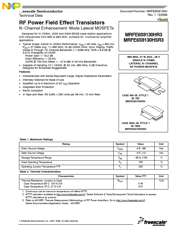 MRFE6S9130HR3