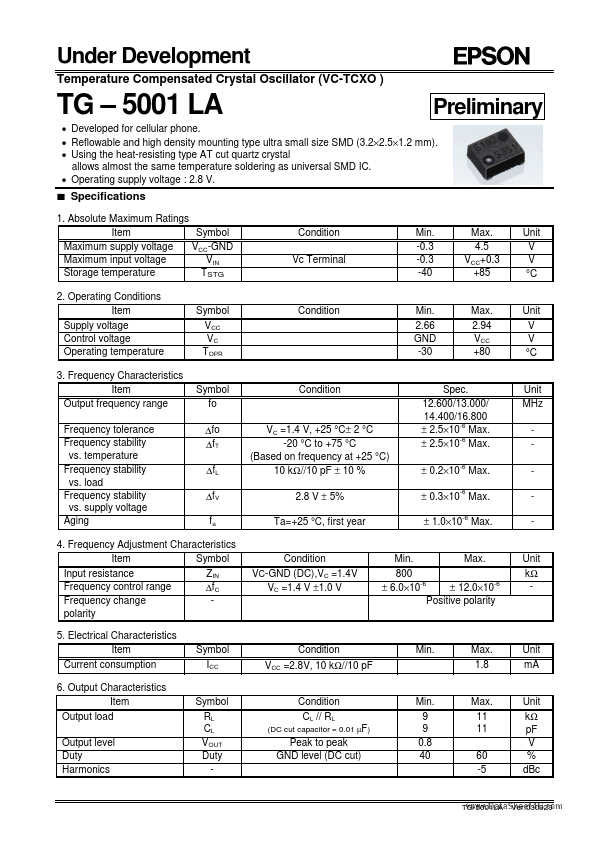 TG-5001LA