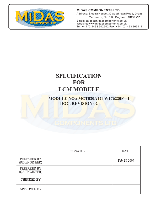 MCT020A12TW176220PML