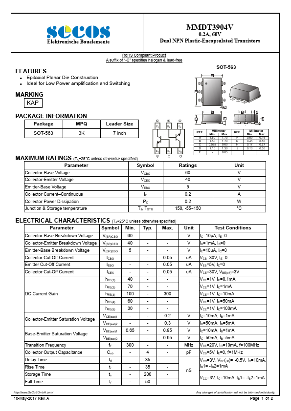 MMDT3904V